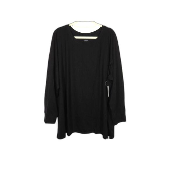 torrid Tops - Torrid Women's Black Classic Fit Long Sleeve Everyday Tee Plus Size 5X 28